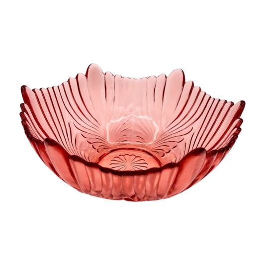 The Rosalind – Fenton Dusty Rose “Beauty” Pattern Glass Bowl (1986-1989)