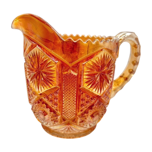 The Edgar – Marigold Pressed Glass Creamer Pitcher