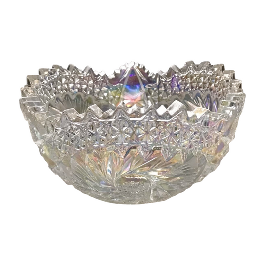 The Prism – Iridescent Cut Glass Bowl